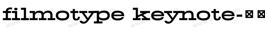 filmotype keynote字体转换